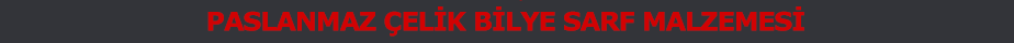 Paslanmaz elik Bilye